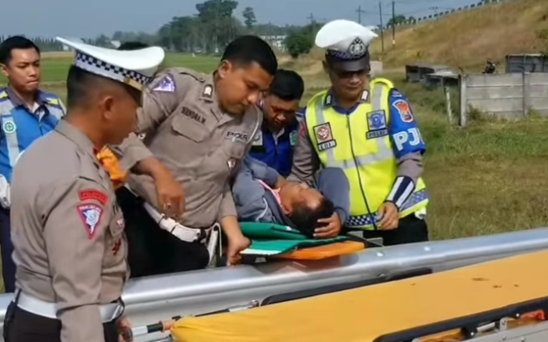 Tabrak Pembatas Tol, Dua dari  50 Kambing Kurban  yang Diangkut Mati