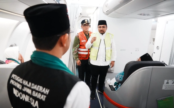 Menag Lepas Penerbangan Haji Perdana dari Bandara Kertajati