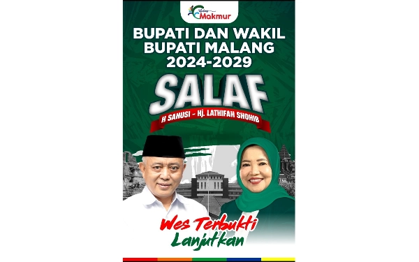 Thumbnail Berita - Tinggal Pleno, Paslon Sanusi-Lathifah Disetujui DPP PDIP Maju Pilbup Malang