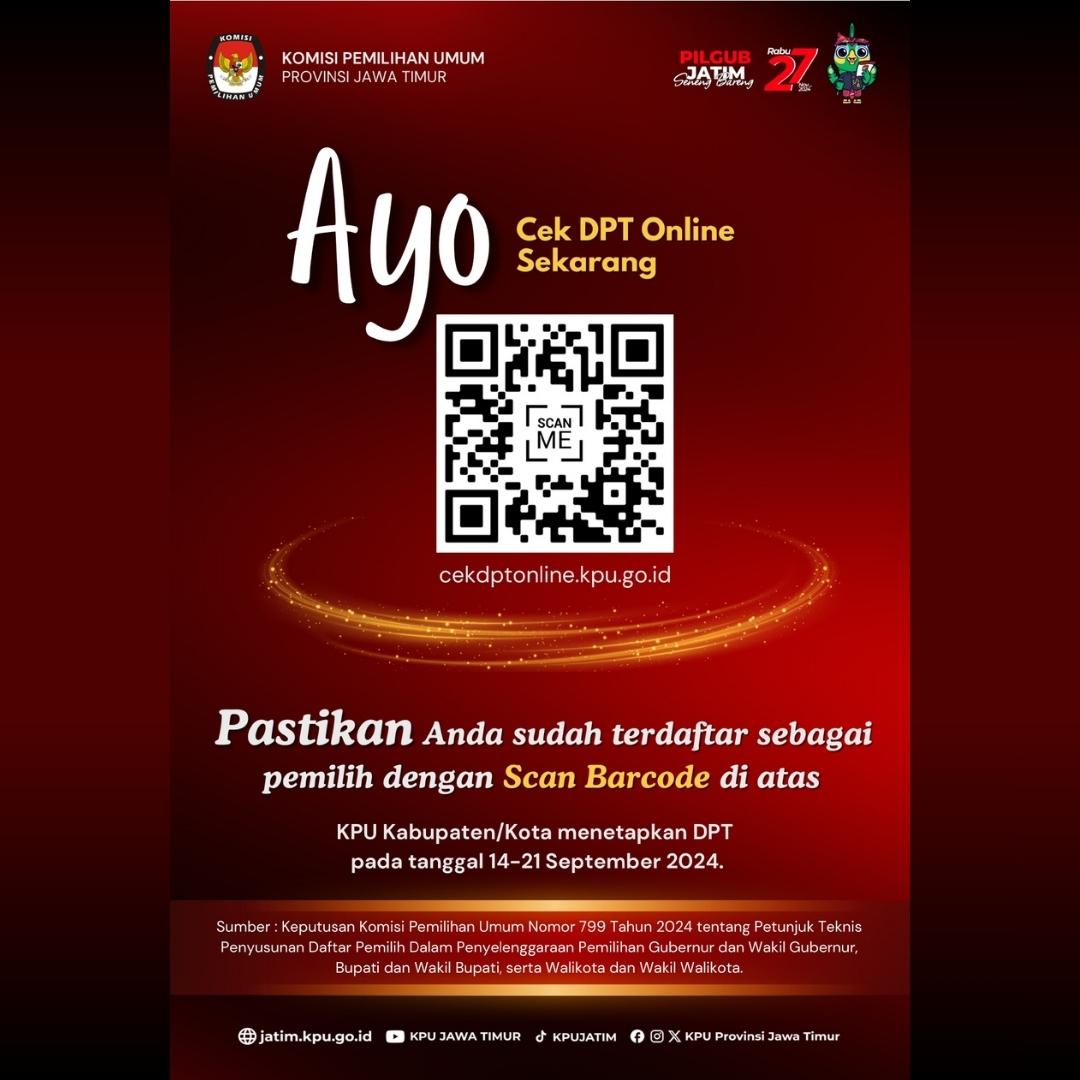 Ayo Cek DPT Online Sekarang! - KPU Provinsi Jawa Timur