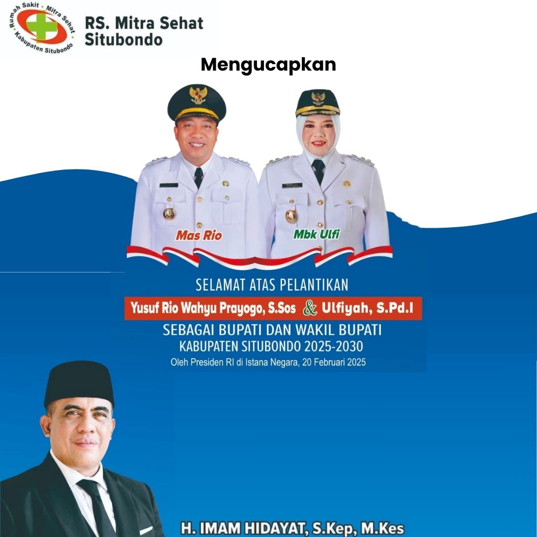 Thumbnail Selamat & Sukses atas dilantiknya Bupati dan Wakil Bupati Situbondo Periode 2025-2030 oleh RS Mitra Sehat