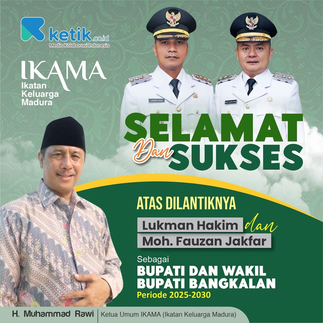 Thumbnail Selamat & Sukses atas dilantiknya Bupati dan Wakil Bupati Bangkalan Periode 2025-2030 oleh IKAMA (Ikatan Keluarga Madura)