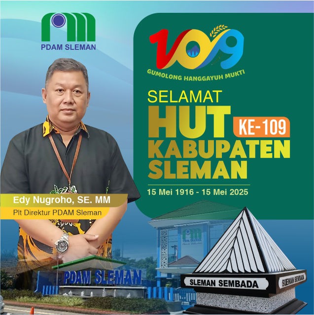 Ucapan Selamat HUT Kabupaten Sleman ke-109 Tahun oleh Edy Nugroho, SE. MM.
