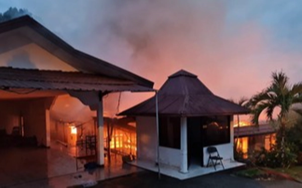 Waduh, Rumah Dinas Kapolda Papua Ludes Terbakar