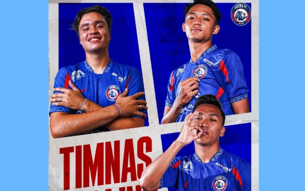 Thumbnail Berita - 3 Pemain Arema FC Dipanggil Timnas U-23, untuk Persiapan Turun di Piala AFF 2025