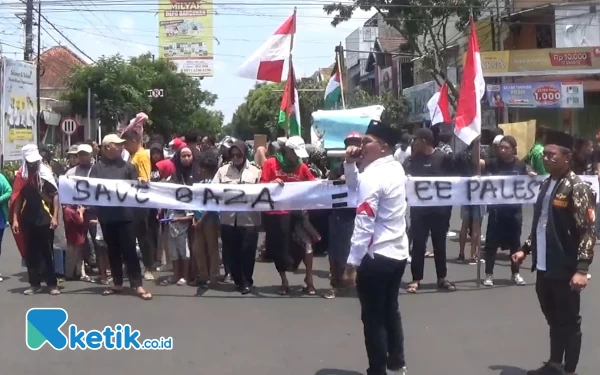 Solidaritas Palestina, Arek Kepanjen di Kabupaten Malang Turun Jalan