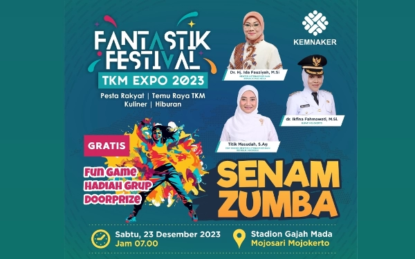 Thumbnail Berita - TKM Expo Kemnaker RI Kembali Hadir, Srikandi Majapahit Titik Mas'udah Kenalkan Produk Unggulan Jatim