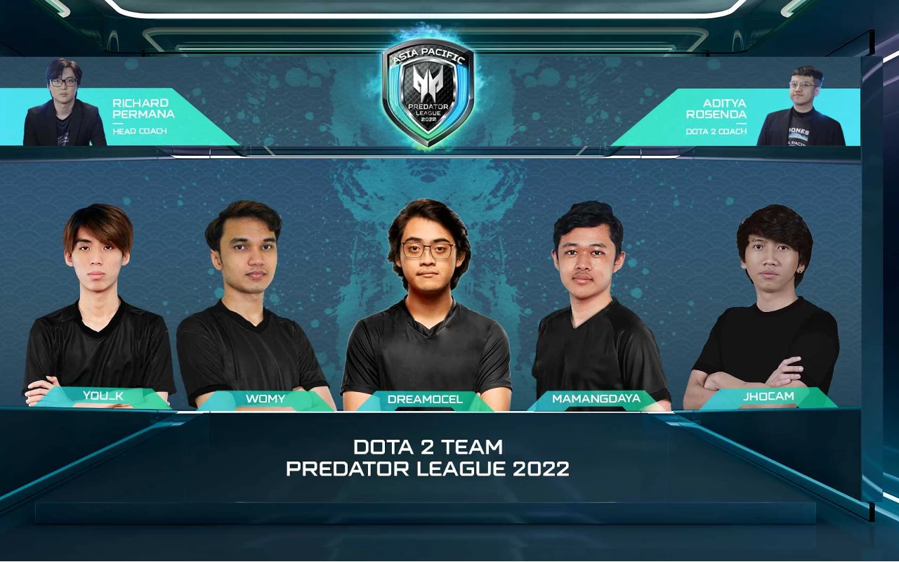 Foto Pemain DOTA2 dari Indonesia di ajang Grand Final Predator League 2022. (Foto: dok. Predator)