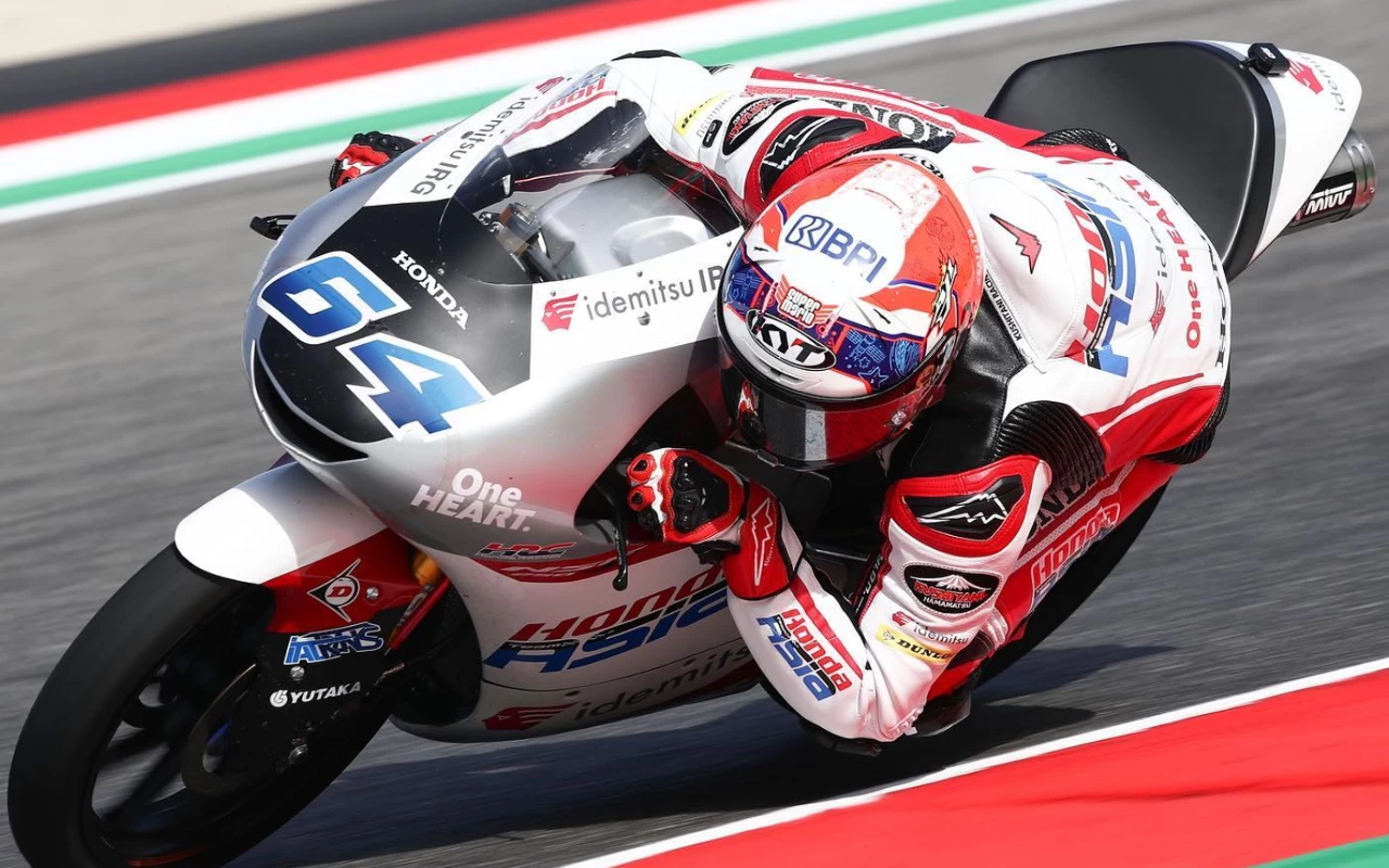 Foto Mario Suryo Ajo saat tampil di sirkuit Mugello, Italia (Foto : dok. Honda Team Asia)