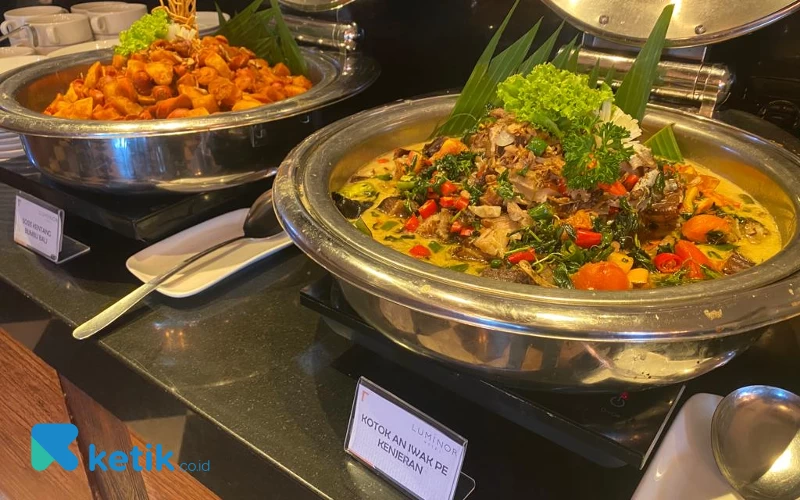 Foto Hidangan khas Surabaya yang ada di Quick Lunch Hotel Luminor Jemursari. (Foto: Maria/Ketik)