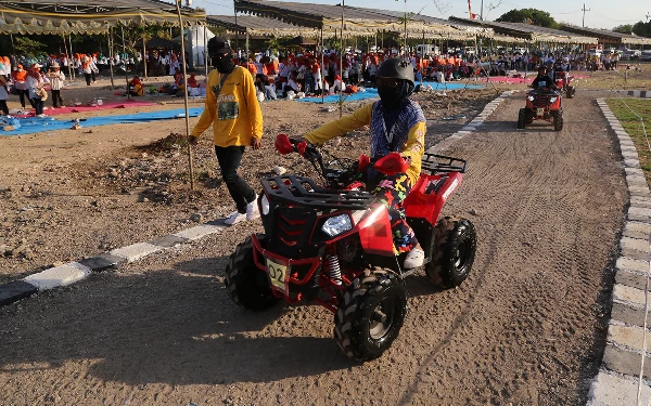 Foto Wahana ATV di Romokalisari. (Foto: Humas Pemkot Surabaya)