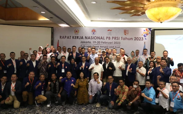 Foto Para peserta Rakernas PB PRSI 2023 di Jakarta (19/2). (Foto: PB PRSI)