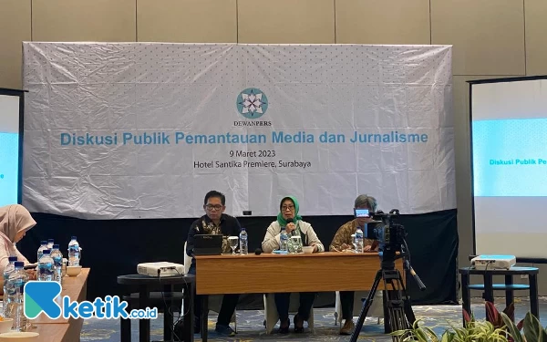 Foto Diskusi Publik Pemantauan Media dan Jurnalisme berkualitas. (Foto: Shinta/Ketik.co.id)