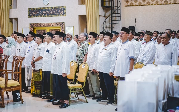 Foto Calon penerima Surat Keputusan Pensiun Pegawai Negeri Sipil lingkungan Pemerintah Jember (Foto: Humas Pemkab Jember)