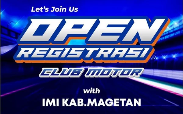 Foto Pendaftaran terbuka bagi klub motor untuk bergabung IMI Magetan.