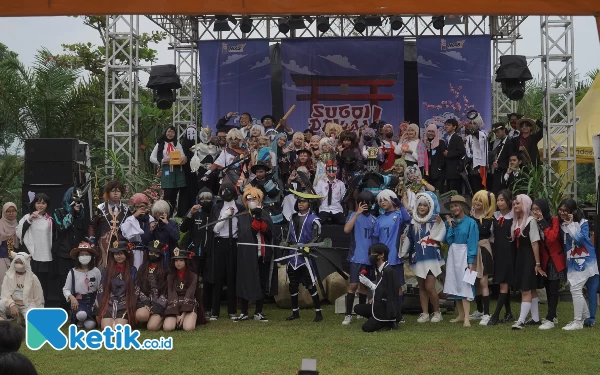 Foto Peserta cosplay antusias mengikuti Sugoi Dekai Festival (Foto: Nias7 untuk ketik.co.id)