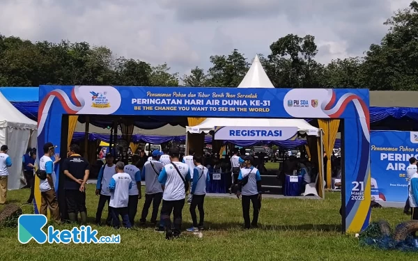 Foto Peringatan Hari Air Sedunia di Lapangan Klungkung, Sukorambi (Foto: Fenna/ketik.co.id)