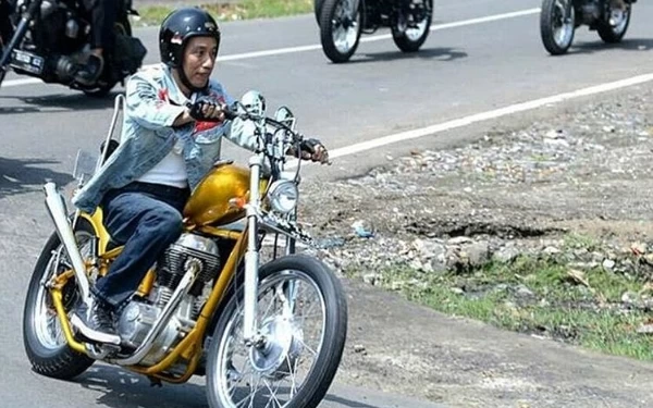 Foto Motor chopper milik Jokowi. (Foto: IG Elderscompany)