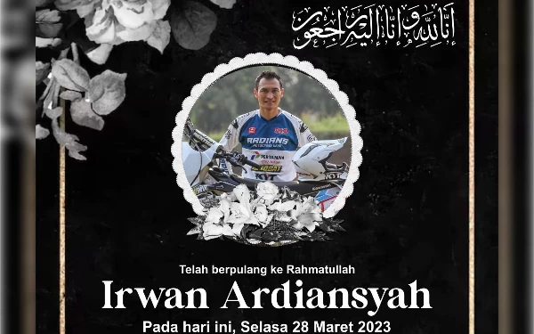 Foto Berita duka meninggalnya Irwan Ardiansyah yang tersebar di media sosial. (Foto: Sheva Ardiansyah)