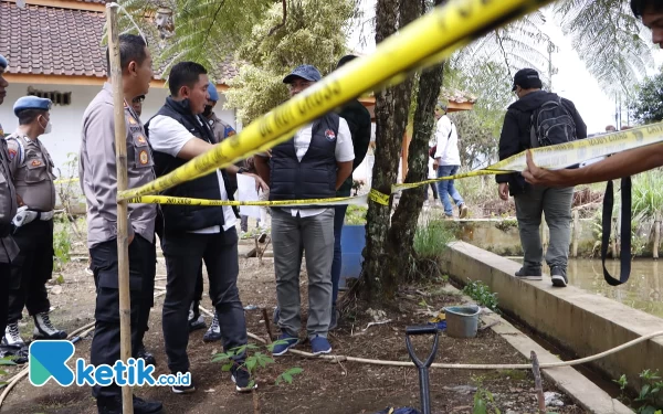 Foto TKP tanam ganja di Kec Banjaran Kab Bandung. (Foto: Iwa/Ketik.co.id)