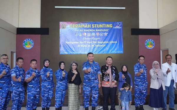 Foto RSAU dr. M. Salamun Bandung bersama BKKBN Jabar gelar kegiatan Ceramah Stunting. (Foto: BKKBN Jabar)