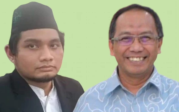 Foto Peneliti BRIN Andi Pangerang Hasanuddin dan Prof. Thomas Djamaludin. (Foto:Facebook/kolase: Marno)