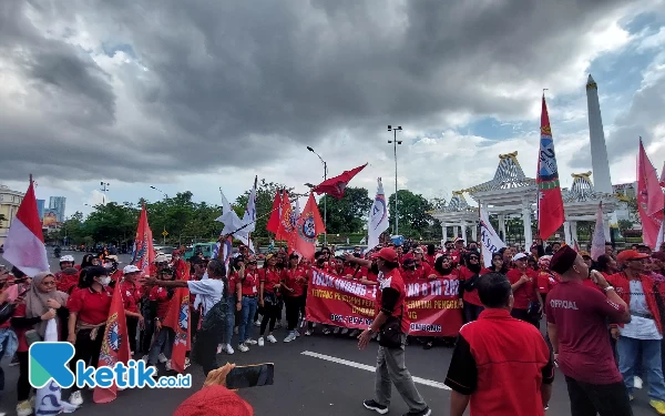 Thumbnail Berita - Suasana Jelang Unjuk Rasa Peringatan Hari Buruh Internasional