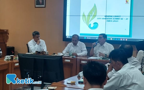 Foto Rakor persiapan Kab Bandung tuan rumah penyelenggaraan CSS XXI di Aula Kantor Bappelitbangda Kab Bandung, Rabu (10/4/23). (Foto: Iwa/Ketik.co.id)