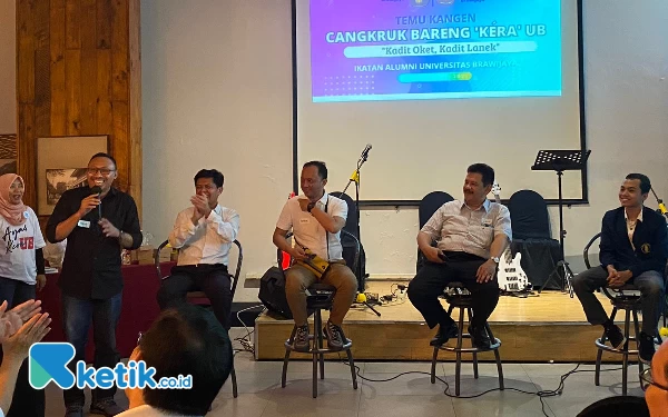 Foto Talkshow di Cangkruk Bareng Kera UB. (Foto: Shinta Miranda/Ketik.co.id)