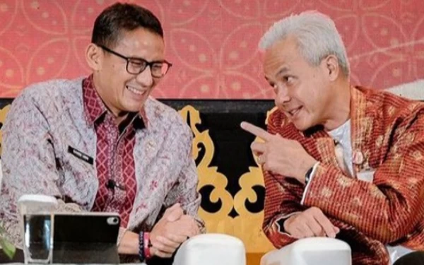 Foto Menteri Pariwisata dan Ekonomi Kreatif Sandiaga Uno juga berpeluang menjadi cawapres mendampingi Ganjar. (Foto: Instagram@ganjarpranowo)