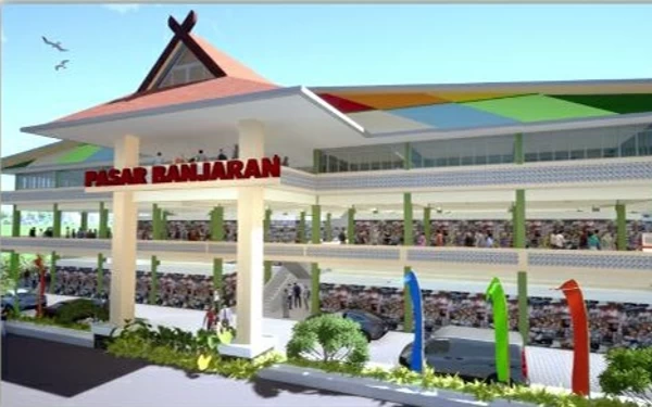 Foto Desain Pasar Sehat Banjaran.(Foto: Disdagin)