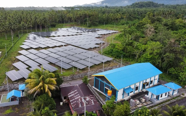 Foto Revitalisasi PLTS Bunaken bersma empat pembangkitan lain diharapkan selesai Agustus 2023. (Foto: dok PLN NP)