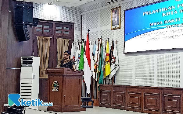 Foto Wali Kota Malang, Sutiaji menjelaskan sport tourism jika menjadi tuan rumah Porprov Jatim 2025 (Foto: Lutfia/ketik.co.id)