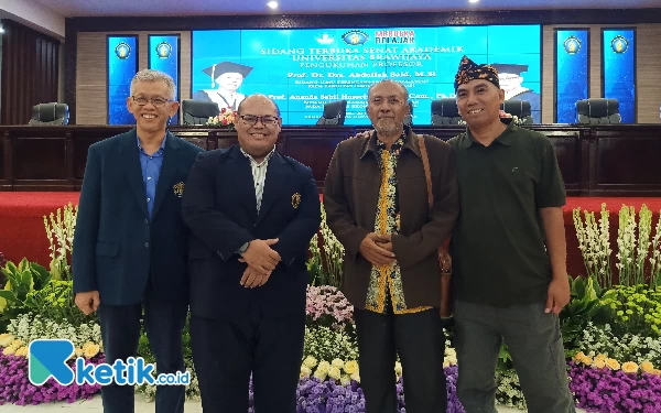 Foto Keempat profesor baru Universitas Brawijaya yang akan dilantik Senin besok (foto: Lutfia/ketik.co.id)