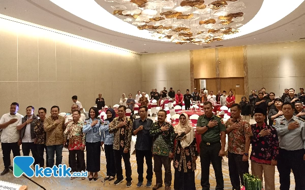 Foto Peserta Rapat Pleno Terbuka Rekapitulasi dan Penetapan DPT tingkat Kota Malang Pemilu tahun 2024 (foto: Lutfia/ketik.co.id)