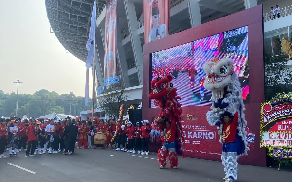 Reog, Barongsai hingga Angklung Meriahkan Peringatan Bulan Bung Karno di GBK Jakarta