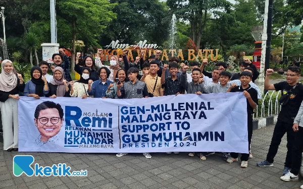 Foto Deklarasi dukungan milenial Malang Raya kepada Gus Muhaimin untuk Presiden 2024.