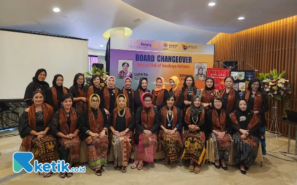 Foto Anggota Rotary Surabaya Kaliasin. (Foto: Shinta Miranda/Ketik.co.id)