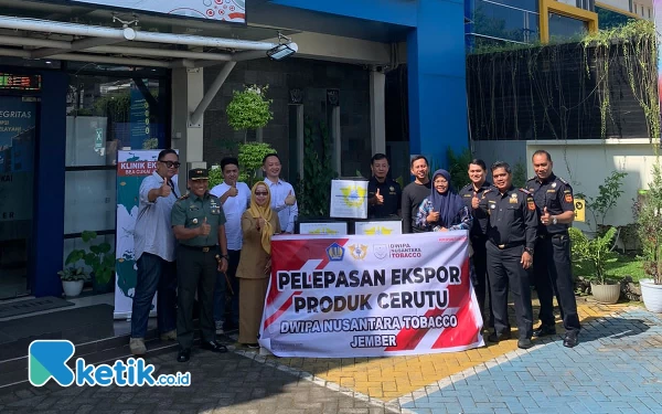 Foto Pelepasan ekspor produk cerutu Dwipa Nusantara Tobacco, Senin (10/7/2023) (Foto: Dwipa Nusantara Tobacco untuk Ketik.co.id)