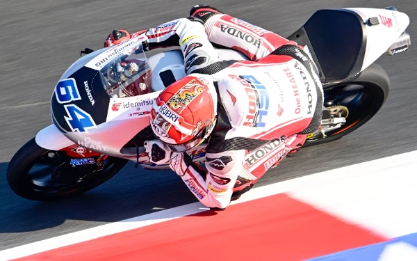 Foto Mario Aji di GP San Marino (8/9/2023). (Foto: Honda Team Asia)