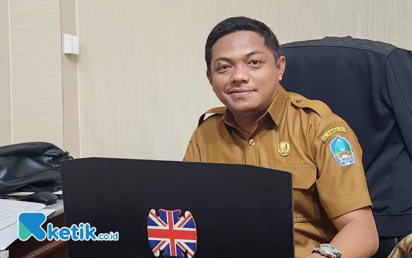 Foto Rysno Tess Kepala Bidang Aset dan Kekayaan Daerah (BPKAD) Halmahera Selatan (Foto Mursal Bahtiar/Ketik.co.id)