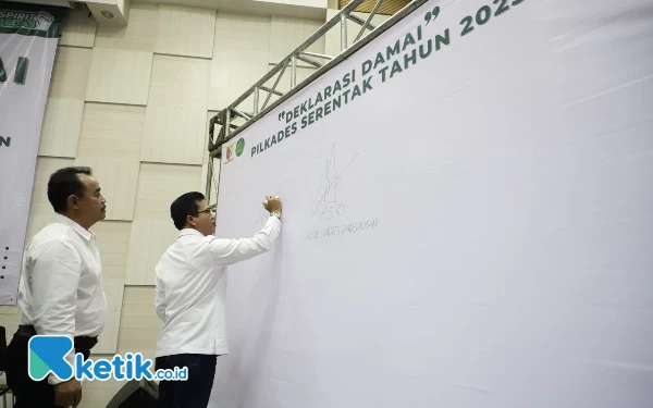 Thumbnail Berita - 85 Calon Kades Teken Deklarasi Damai Pilkades Serentak Kabupaten Bandung