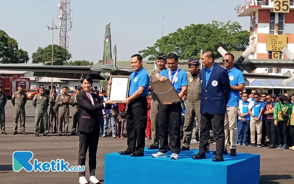 Kejurnas Terjun Payung Kasau Cup 2023 Cetak Rekor Muri