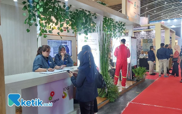 Foto Suasana pameran Jatim Fest 2023 yang digelar di Jatim Expo. (Foto: Husni Habib/Ketik.co.id)