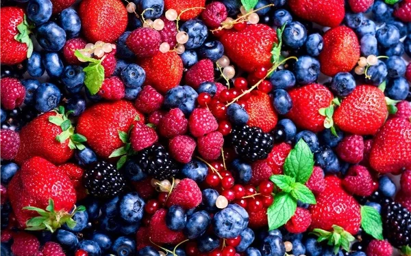 Foto Berbagai macam buah berry. (Foto: Freepik)