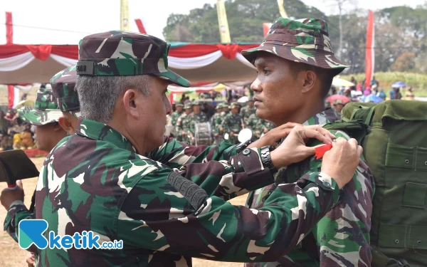 Foto Serah terima bangunan fisik dan non fisik TMMD Kodim 0811 Tuban (19/10/2023)(Ketik.co.id)