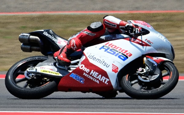 Foto Mario Aji di FP1 GP Australia (20/10/2023). (Foto: Honda Team Asia)