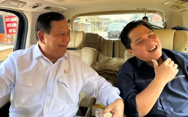 Foto Prabowo Subianto dan Erick Thohir (Foto: IG Erick Thohir)