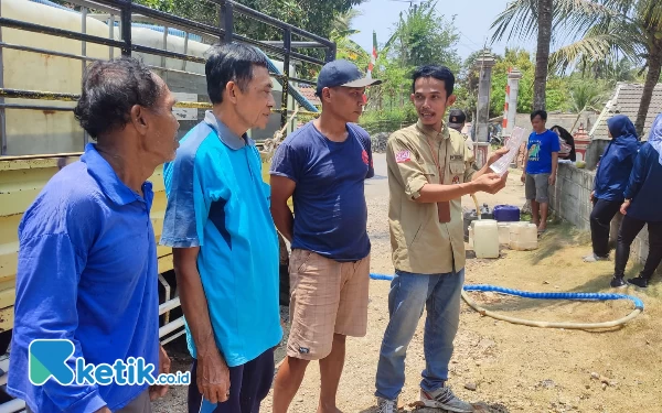 Foto Sosialisasi tahapan pemilu 2024 oleh penyelenggara. (Foto: Al Ahmadi/Ketik.co.id)