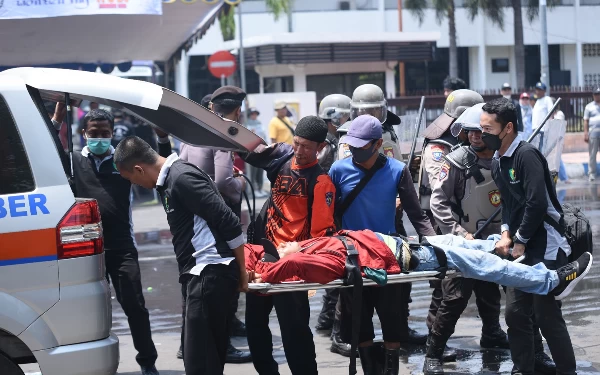 Foto Simulasi layanan kesehatan sistem pengamanan kota (25/10/2023) (Foto: Humas Polres Jember)